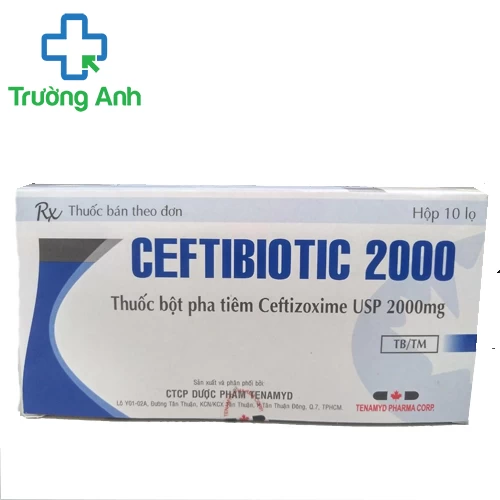 Ceftibiotic 2000 - Thuốc tiêm điều trị nhiễm khuẩn của Tenamyd