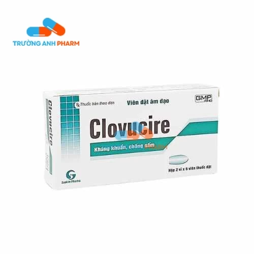 Thuốc Clovucire - Hộp 2 vỉ x 6 viên đặt