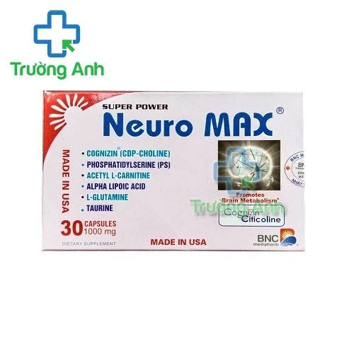 Thực Phẩm Bảo Vệ Sức Khỏe Neuro Max - Hộp 3 vỉ x 10 viên