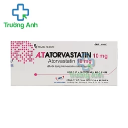 A.T Atorvastatin 10mg - Thuốc điều trị tăng lipid huyết