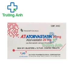 A.T Atorvastatin 20mg - Thuốc điều trị tăng lipid huyết