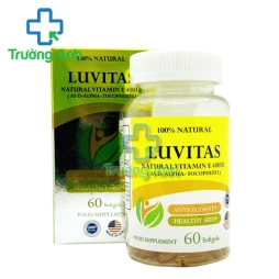 Luvitas - Bổ sung vitamin E làm đẹp da, hỗ trợ điều trị nám Mỹ 