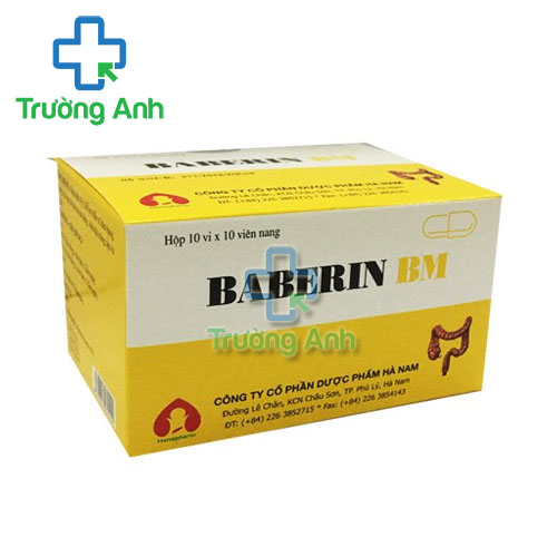 Baberin BM Hà Nam - Viên nang điều trị viêm ruột, lị 