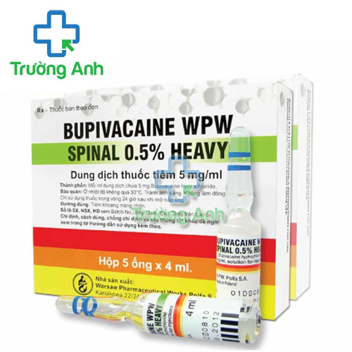 Bupivacaine WPW Spinal 0,5% Heavy Polfa Warszawa - Thuốc gây tê tuỷ sống