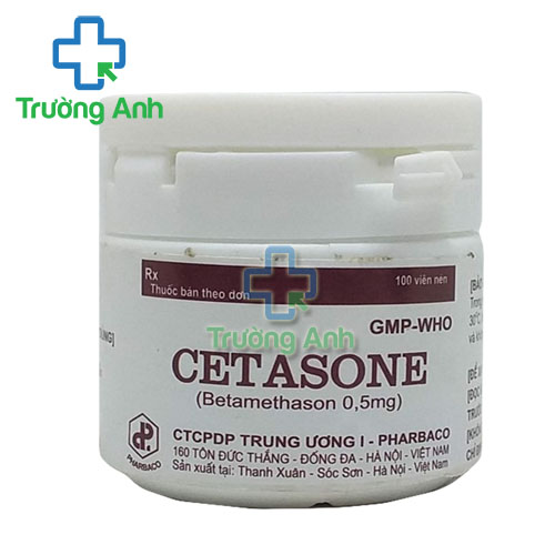 Cetasone - Viên uống điều trị bệnh khớp, chống viêm của Pharbaco