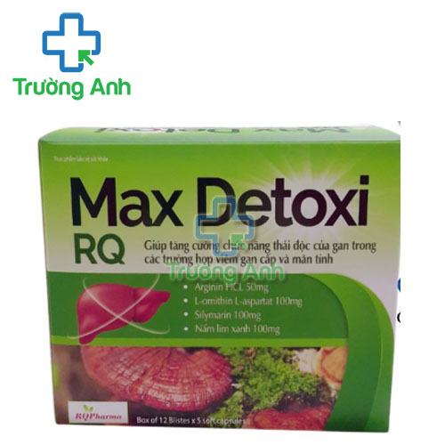 Detoxi RQ - Viên uống thanh nhiệt, giải độc, hỗ trợ đều trị  viêm gan hiệu quả