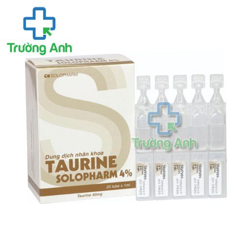 Dung Dịch Nhãn Khoa Taurine-Solopharm 4% - Hộp 20 ống nhựa đơn liều 0,4ml hoặc 1ml