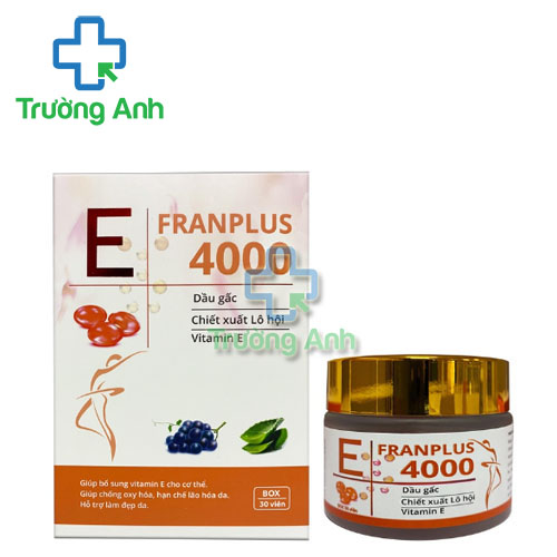 E Franplus 4000 - Viên uống bổ sung vitamin E, hỗ trợ làm đẹp da 