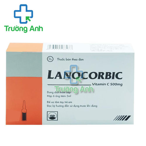 Lanocorbic 500mg/5ml Pymepharco (tiêm) - Thuốc điều trị bệnh scorbut 