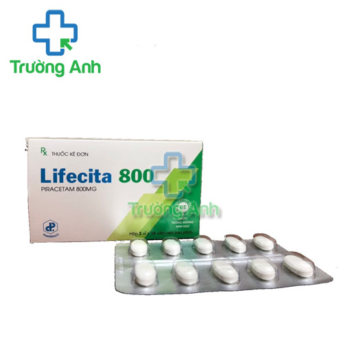 Lifecita 800 DT Pharbaco - Thuốc điều trị thiếu máu não, rung giật cơ