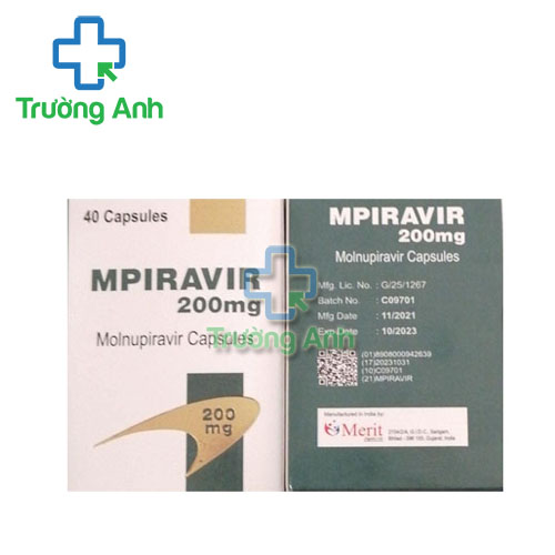 Thuốc điều trị Covid 19 - Mpiravir 200mg (Molnupiravir) Merit 