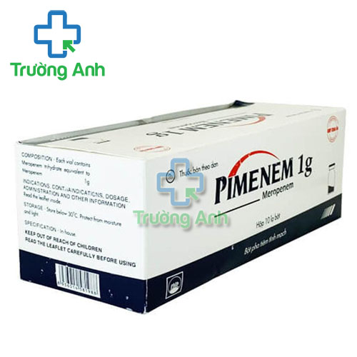 Pimenem 1g Pymepharco - Thuốc điều trị nhiễm khuẩn hiệu quả của Pymepharco