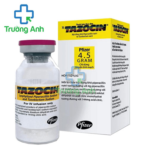 Tazocin 4,5g Pfizer - Thuốc tiêm điều trị nhiễm khuẩn hiệu quả 
