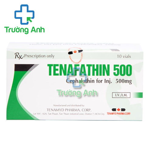 Tenafathin 500 Tenamyd - Thuốc bột pha tiêm điều trị nhiễm khuẩn nặng