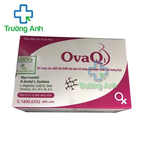 Thực Phẩm Bảo Vệ Sức Khỏe Ovaq1 Mediplantex - Hộp 3 vỉ x 10 viên