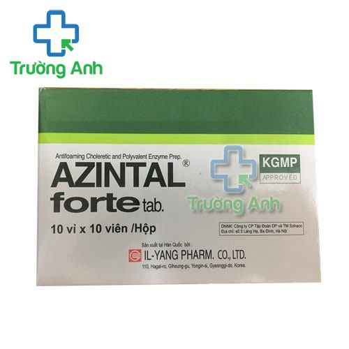 Thuốc Azintal Forte - Hộp 10 vỉ x 10 viên