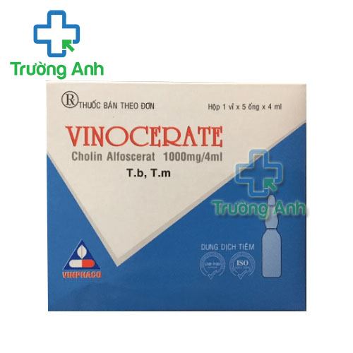 Thuốc Vinocerate -  Hộp 1 vỉ x 5 ống x 4ml