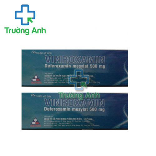 Vinroxamin 500mg - Thuốc tiêm điều trị nhiễm độc sắt của VINPHACO