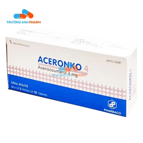 Thuốc Aceronko 4 -  Hộp 3 vỉ x 10 viên