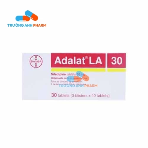 Adalat LA 30mg Bayer - Thuốc điều trị tăng huyết áp vừa và nhẹ