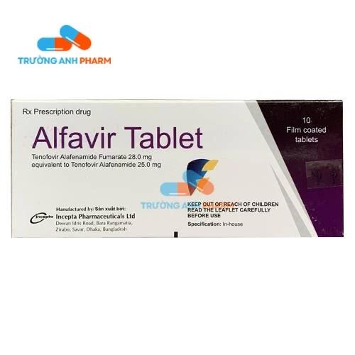 Thuốc Alfavir Tablet 25Mg - Hộp 1 vỉ x 10 viên