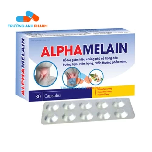 Alpha Melain Santex - Viên uống hỗ trợ  giảm phù nề, chống viêm hiệu quả