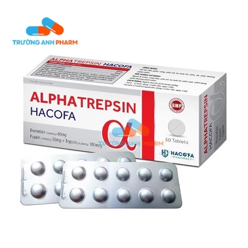 Alphatrepsin Hacofa - Hỗ trợ làm giảm sưng, phù nề