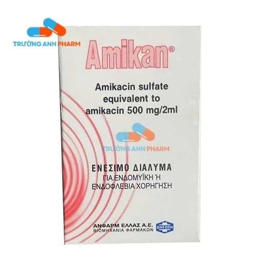 Amikan 500mg/2ml Anfarm - Thuốc điều trị nhiễm khuẩn nặng