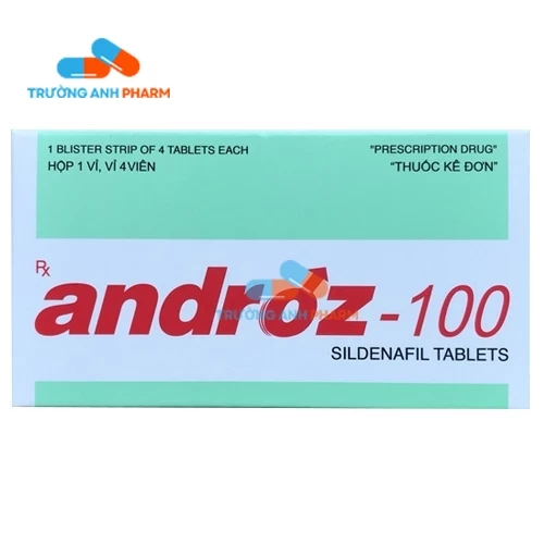 Thuốc Androz-100 Mg - Hộp 1 vỉ x 4 viên