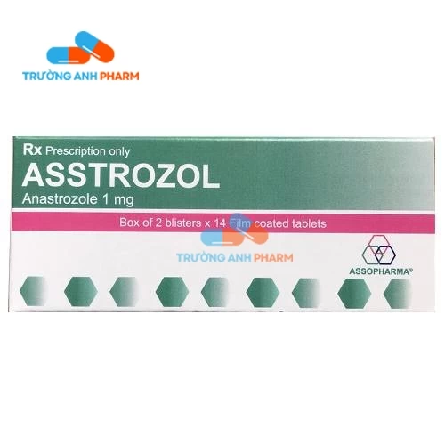 Thuốc Asstrozol 1Mg -  Hộp 2 vỉ x 14 viên