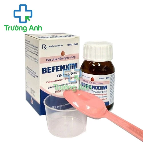 Befenxim 100mg/5ml Dopharma (60ml) - Thuốc uống điều trị nhiễm khuẩn hiệu quả