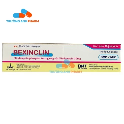 Bexinclin 15g - Thuốc điều trị mụn trứng cá từ nhẹ đến vừa 