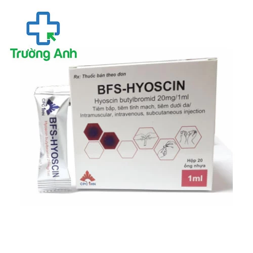BFS-Hyoscin 20mg/1ml CPC1 - Thuốc điều trị co thắt dạ dày