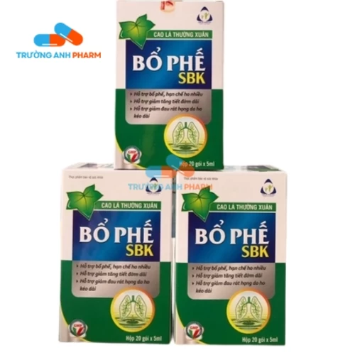 Bổ phế SBK - Siro hỗ trợ giảm ho, đau rát họng của Vinpharma