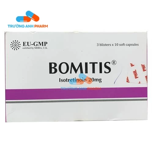 Thuốc Bomitis 20Mg -   Hộp 3 vỉ x 10 viên