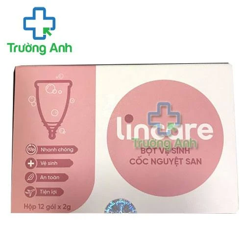 Bột Vệ Sinh Cốc Nguyệt San Lincare - Hộp 12 gói, gói 2g