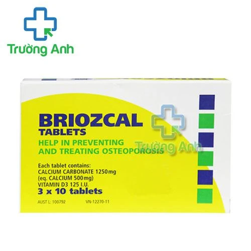 Briozcal Tablets - Hộp 3 vỉ x 10 viên