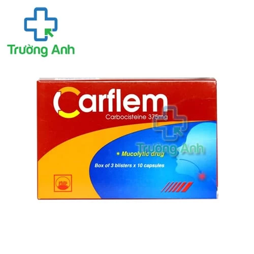 Carflem 375mg Pymepharco - Thuốc điều trị rối loạn cấp và mạn tính đường hô hấp