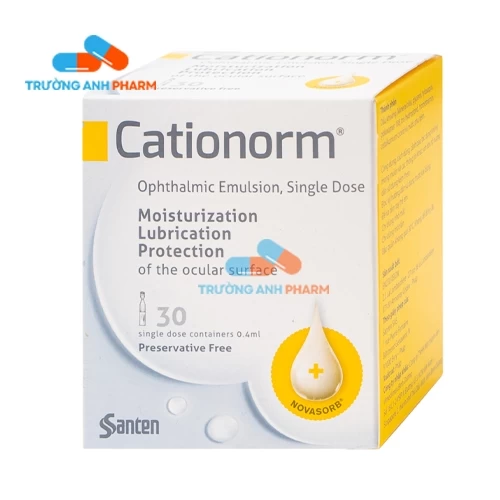 Thuốc Cationorm -   Hộp 30 ống đơn liều 0.4ml