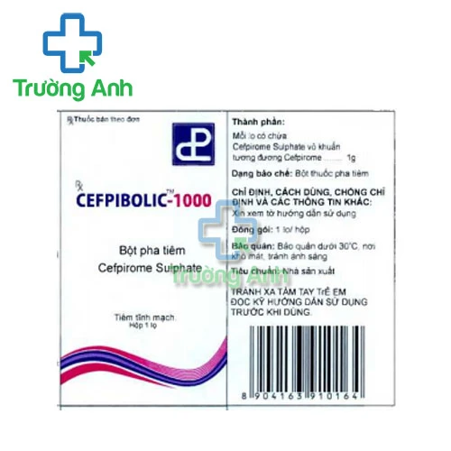 Cefpibolic-1000 Zeiss Pharma - Thuốc điều trị nhiễm khuẩn hiệu quả cao
