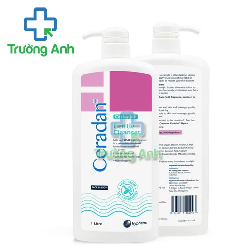 Ceradan Gentle Cleanser 500ml - Sữa tắm dưỡng ẩm, phục hồi màng bảo vệ da