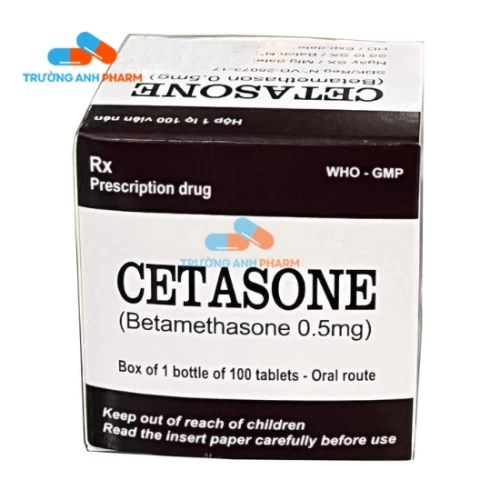 Cetasone - Viên uống điều trị bệnh khớp, chống viêm của Pharbaco