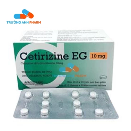 Cetirizine EG 10mg Tab Pymepharco - Thuốc điều trị viêm mũi dị ứng