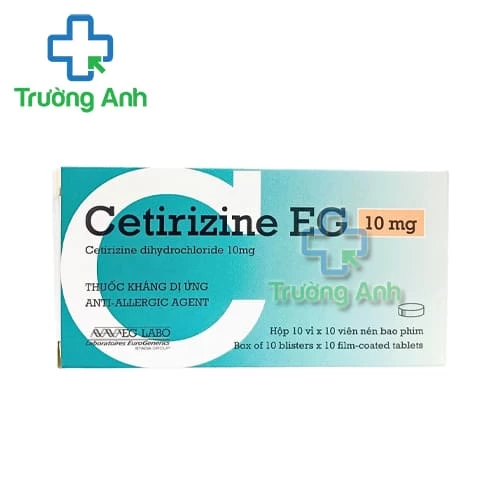 Cetirizine EG 10mg Tab Pymepharco - Thuốc điều trị viêm mũi dị ứng