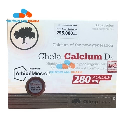 Thực Phẩm Bảo Vệ Sức Khỏe Chela-Calcium D3 - Hộp 30 viên