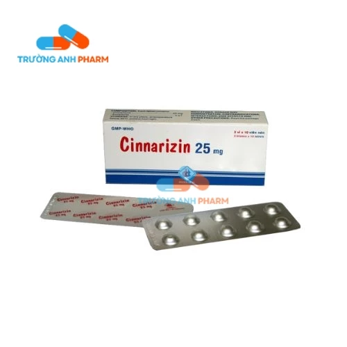 Cinnarizin 25mg Domesco (10 hộp)