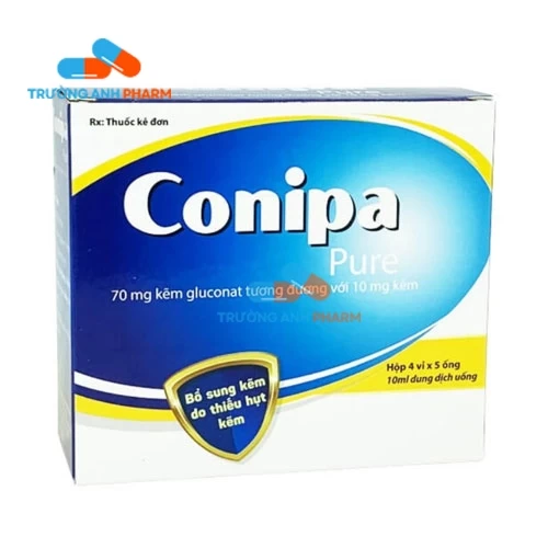 Thuốc Conipa Pure - Hộp 2 vỉ, hộp 4 vỉ, hộp 6 vỉ, hộp 8 vỉ x 5 ống nhựa x 10ml
