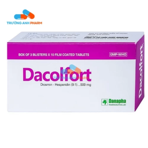 Thuốc Dacolfort 500Mg - Hộp 3 vỉ x 10 viên