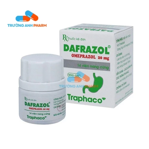 Thuốc Dafrazol 20Mg -  Hộp 1 lọ 14 viên nang