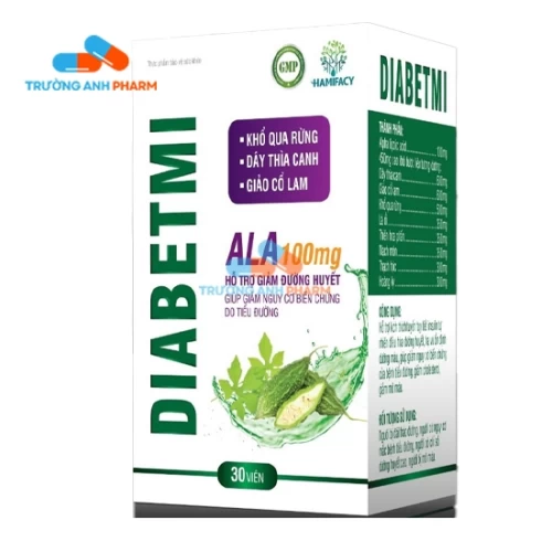 Diabetmi - Viên uống ngăn ngừa và làm giảm nguy cơ biến chứng do tiểu đường